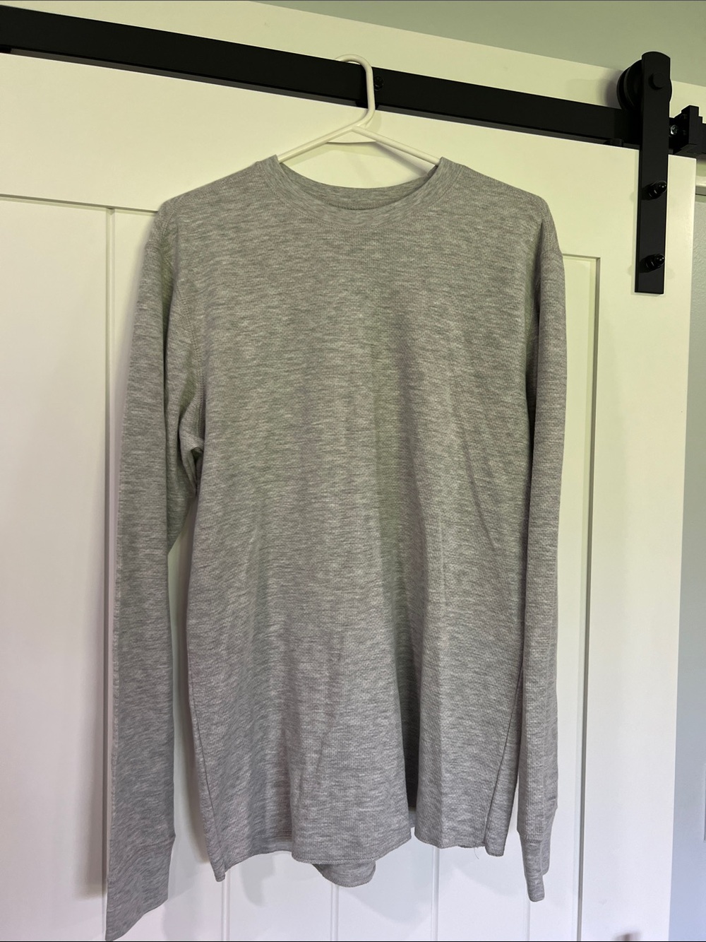 NWOT Croft & Barrow Light Heather Gray Long-Sleeve Thermal Shirt L